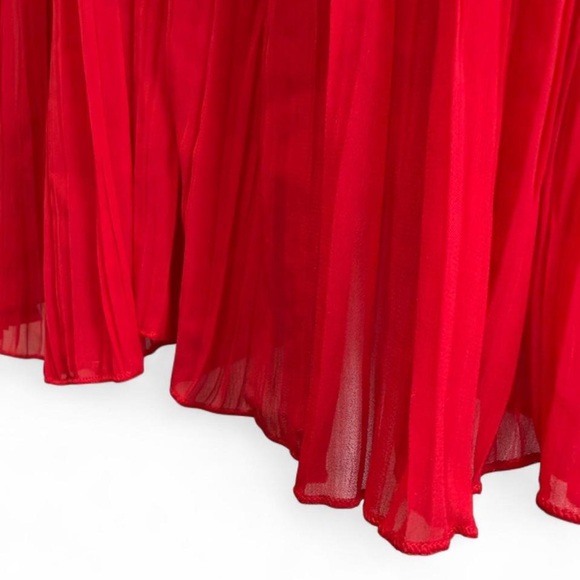 Victoria's Secret Red Silk & Lace Babydoll Dress - Picture 5 of 6